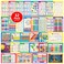 Simply magic 32 Set of 59 Educational Posters for Kids 17x11 Multiplication Chart ABC World USA Map Periodic Table Division Homeschool Supplies 17x11