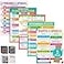 Decorably 5 Vibrant 8th Grade English Posters for Classroom 17x22in MatteLaminated for School Hallways Bulletin Boards Library Home Study Corner