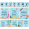 Decorably 15 Welcome Under the Sea Classroom Decorations Inspirational MatteLaminated Posters for School Hallways Bulletin Boards