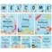 Decorably 15 Welcome Under the Sea Classroom Decorations Inspirational MatteLaminated Posters for School Hallways Bulletin Boards