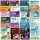 Decorably 24 Book Genre Posters for Classroom Elementary 11x14in Educational MatteLaminated School Decor Hallways Bulletin Boards Home Study Room Library