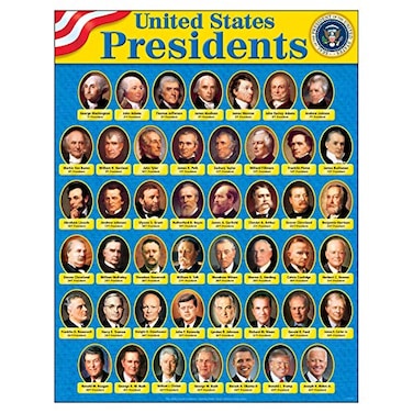 Trend Enterprises Trend United States Presidents Learning Chart Classroom Decor 17 x 22