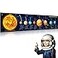 Sumind Solar System Poster Large 709x157in Science Banner Space Decor for Classroom Solar System Banner for Space Themed Party Decorations Educational Backdrop