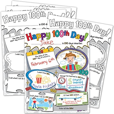 Teacher Created Resources Happy 100th Day Poster Pack TCR5640