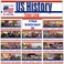 Young N Refined US History Poster Time Line bulletin board set 11 charts pack Glossy Paper 9x18 USA MADE