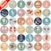 YIYDONG ASL Classroom Hand Signal Cards 36 Classroom Hand Signal Decor Sign Language Posters for Teachers Students Visual Cues Boho