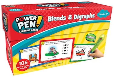 Teacher Created Resources Power Pen Learning Cards Blends Digraphs