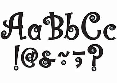 Teacher Created Resources 7Inch Bling Letters with Jewels