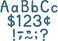 Teacher Created Resources Slate Blue 4 Modern Classic Letters Combo Pack