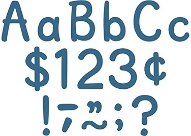Teacher Created Resources Slate Blue 4 Modern Classic Letters Combo Pack