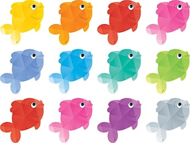 Teacher Created Resources Colorful Fish Mini Accents TCR3551