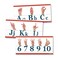 Young N Refined American Sign Language ABC and counting to 10 Alphabet strip LAMINATED 9x150 US MADE