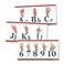 Young N Refined American Sign Language ABC and counting to 10 Alphabet strip LAMINATED 9x150 US MADE