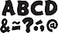 Teacher Created Resources Black Funtastic Font 3 Magnetic Letters 77214