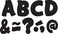 Teacher Created Resources Black Funtastic Font 3 Magnetic Letters 77214