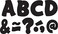 Teacher Created Resources Black Funtastic Font 3 Magnetic Letters 77214