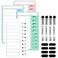 Jupyn 4 Pcs Chore Chart for Kids Multiple Kids Dry Erase Board for Fridge Magnetic Visual Schedule My Chores Slider Chart Plastic to Do List ADHD Tools Sliding Routine Chart Daily Checklist