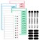 Jupyn 4 Pcs Chore Chart for Kids Multiple Kids Dry Erase Board for Fridge Magnetic Visual Schedule My Chores Slider Chart Plastic to Do List ADHD Tools Sliding Routine Chart Daily Checklist