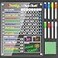 PigPotParty Acrylic Magnetic Chore Chart for Kids on Fridge 95x12 Daily Weekly Dry Erase Chore Board with 8 Fine Tip Markers and 1 Towel Responsibility Chart with Reward Point System