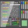 PigPotParty Acrylic Magnetic Chore Chart for Kids on Fridge 95x12 Daily Weekly Dry Erase Chore Board with 8 Fine Tip Markers and 1 Towel Responsibility Chart with Reward Point System