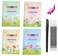 Groovd Childrens Magic Copybooks Reusable Grooved Writing Books for Kids Handwriting Practice Workbooks Calligraphy Learning Kit Tracing Tools Set 4 Books with Pen Ink Refills Ages 38