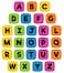 Carson Dellosa Education Carson Dellosa 26Piece Dry Erase Alphabet EduClings Set 35 Silicone abc Letter Manipulatives Kindergarten and Preschool Learning Activities and Phonics Games
