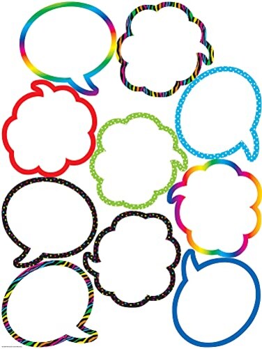 Teacher Created Resources SpeechThought Bubbles Accents TCR5047