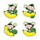 Trend Enterprises TREND Monkeys and Bananas Mini Accents Variety Pack Classroom Bulletin Board Cut Outs 3 Inches 36 Count