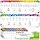 SpriteGru 26 PCS Number Line Dry Erase Boards Writable and Erasable Double Sided Board010 on One Side 020 on Other Side Math White Board for Kids Students Classroom and Home 12 x 4 Colorful Stars