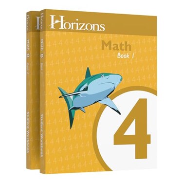 Alpha Omega Publications Horizons Math 4 SET of 2 Student Workbooks 41 and 42