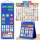 PITCOTT Visual Schedule for Kids Chore Chart103 Daily Schedule Board Routine Pocket Chart Cards for ToddlersAutism Learning Material Tool Wall Planner for Home School with 3 in 1 Cards Gift for Kids