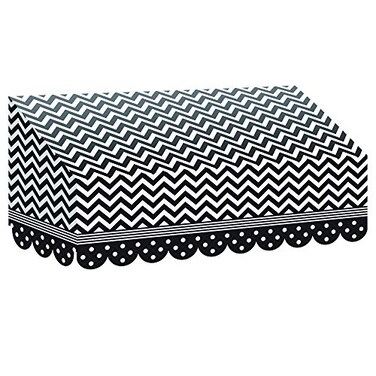Teacher Created Resources Black and White Chevrons and Dots Awning 77164