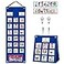 KIKIGOAL Kids Visual Schedule Calendar Chart 2 in 1 Autism Daily Chore Routine Chart with 70 Cards Autism Learning Materials Kids Visual Behavioral Tool Wall Planner for Home School Blue