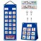 KIKIGOAL Kids Visual Schedule Calendar Chart 2 in 1 Autism Daily Chore Routine Chart with 70 Cards Autism Learning Materials Kids Visual Behavioral Tool Wall Planner for Home School Blue