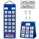 KIKIGOAL Kids Visual Schedule Calendar Chart 2 in 1 Autism Daily Chore Routine Chart with 70 Cards Autism Learning Materials Kids Visual Behavioral Tool Wall Planner for Home School Blue
