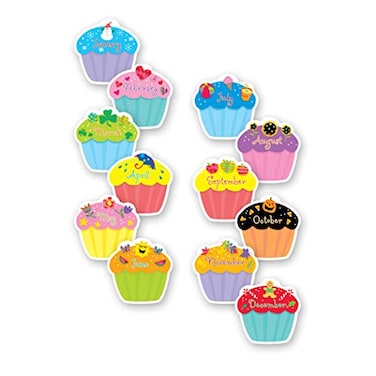 Creative Teaching Press CTP Cupcakes 6 Designer CutOuts Set of 36 dcor accents 6 x 6 Each 1795