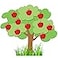 Nosiny Apple Tree Classroom Bulletin Board Set Fall Church Tree Bulletin Board Cutouts Autumn Classroom Wall Decor for Home Elementary School Teacher Chalkboard SuppliesRed