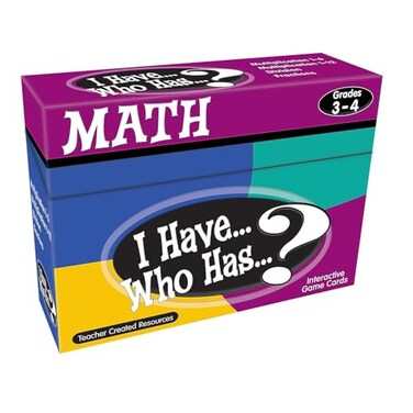 Teacher Created Resources I Have Who Has Math Games Grades 34 7819