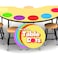 Abaco Brands Large 12 Inch Table Dots Dry Erase Circles Spots for Classroom Teachers 10 Pack 5 Colorful Stickers Removable Desktop Whiteboard White Board Tabletop Must Have