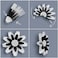 Teacher Created Resources Black and White Paper Flowers Premade Decorations for Party Photo Backdrops Classrooms Walls Showers and Birthday Celebrations TCR8351