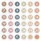 WALENGIF Boho Line up Spots for Classroom 36pcs Number Stickers for Classroom Floor Stickers Dots for Classrooms Floor Decals for Classrooms Lining up Back to School Kindergarten Preschool Supplies