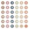 WALENGIF Boho Line up Spots for Classroom 36pcs Number Stickers for Classroom Floor Stickers Dots for Classrooms Floor Decals for Classrooms Lining up Back to School Kindergarten Preschool Supplies