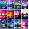 TINY FUN 12 Pack Diamond Painting Kits for Adults 5D Diamond Art Kit Paint by Number for Beginners DIY Paint with Round Full Drill Diamonds Paintings Gem Art for Home Wall Decor Gift 12X16 Inch