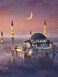 IPISSOI Muslim Religion Mosque DIY 5D Diamond Embroidery Painting Rhinestone Kit Full Round Drill Mosaic Landscape Handmade 12x16 Inch