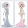 VAVCASE 2 Pack DIY 5D Diamond Art Painting Kits Special Shaped Rhinestones Partial Drill Lady with Hat Crystal Diamond Art Crafts Kits 12x24 inch