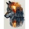 BOHADIY 5D Wolf Diamond Painting Kits for Adults Beginners Wolf Head Forest Diamond Art KitDIY Full Round Drill Diamond Dot Gem Art Kits for AdultsHome Wall Decor 12x16 Inch