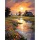 Eiazuiks Diamond Painting Kits for Adults Sunset 5D DIY Diamond Art Kits Full Drill Diamond Dots for Gift Wall Decor and Relaxation Gem Arts 12x16 inch