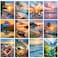 CreateJoy 12 Pack 5D Diamond Art Kits for Adults Beach Diamond Art DIY Paint with Round Full Drill Diamond dots for Beginners Gem Paintings for 12X16 Inch Home Wall Decor