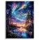 Offito Starry Sky Diamond Art Kits for Adults 5D Aurora Lake Diamond Painting Kits for Beginners Fantastic Landscapes DIY Full Drill Dots Gem Art Paint for Home Wall Decor 12 x 16 Inch