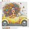 MMAHD Diamond Art Painting Kit Full Drill Mushroom Design DIY Rhinestone Cross Stitch Wall Decor Modern